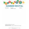 Summertime Recital Program, Full Page