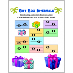 Gift Box Pre-Reading Intervals 2nds
