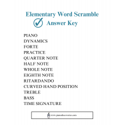 Elementary Word Scramble