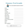 Elementary Word Scramble