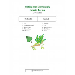 Caterpillar Elementary Crossword Puzzle