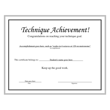 Technique Achievement Award