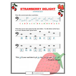 Strawberry Delight (Bass Staff Note Name Practice)