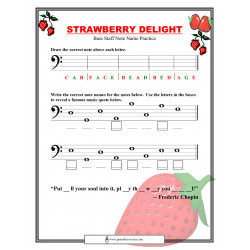 Strawberry Delight (Bass Staff Note Name Practice)