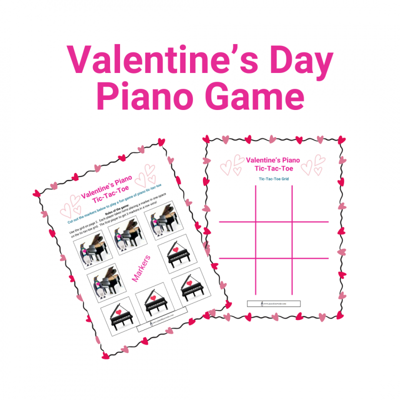 Valentine's Piano Tic-Tac-Toe