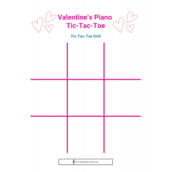 Valentine's Piano Tic-Tac-Toe