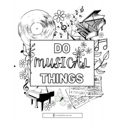 Do Musical Things Coloring Page