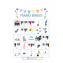 Spring Piano Bingo