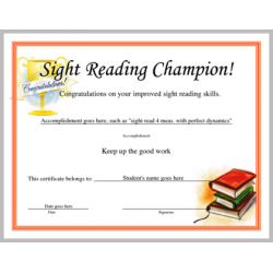 Sight Reading Champion