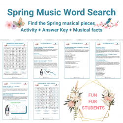 Spring Music Word Search...