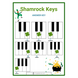 Shamrock Keys Elementary Worksheet Activity