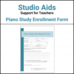 Piano Study Enrollment Form