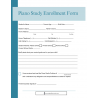 Piano Study Enrollment Form