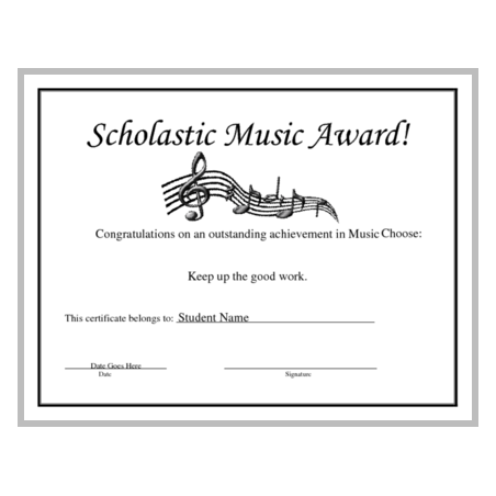Scholastic Music Award