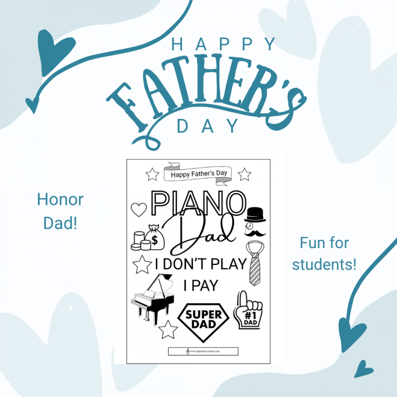Father's Day Coloring Activity Gift
