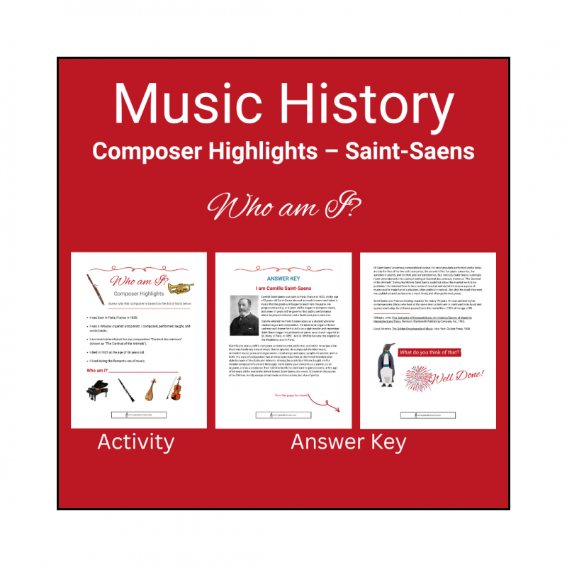 Composer Who Am I - Saint-Saens