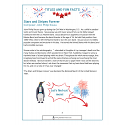 USA Patriotic Songs Word Search