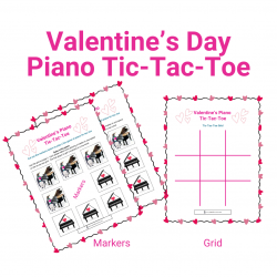 Valentine's Piano Tic-Tac-Toe