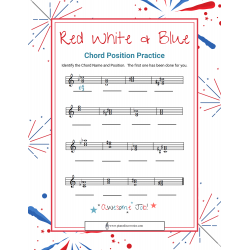 Red White and Blue Chord Position