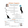Kitten Capers Elementary Articulation & Dynamics Crossword Puzzle