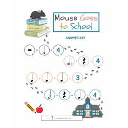 Mouse Goes to School elementary rhythm practice