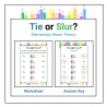 Tie or Slur? elementary worksheet