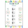 Tie or Slur? elementary worksheet