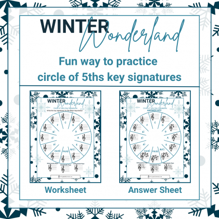 Winter Wonderland Circle of 5ths: Major Key Signatures