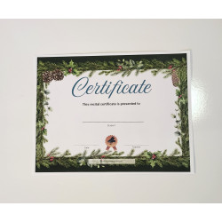 Winter Recital Award Certificates