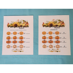 Pumpkin Patch Rhythm: elementary level worksheet (PDF Download)