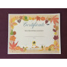 Autumn Recital Award Certificate