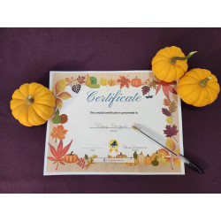 Autumn Recital Award Certificate