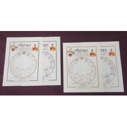 Autumn Circle of 5ths (Major & minor): intermediate music theory worksheets (PDF)