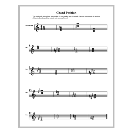 Chord Position Collection