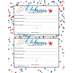 Clef Notes: Teacher-Parent Communication Helper (PDF)
