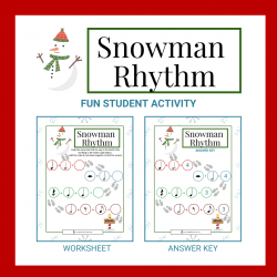 Snowman Rhythm: elementary...