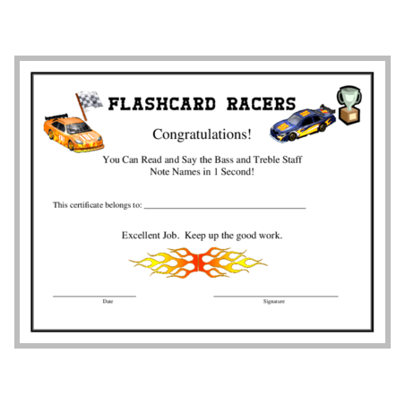 Flashcard Racers Award